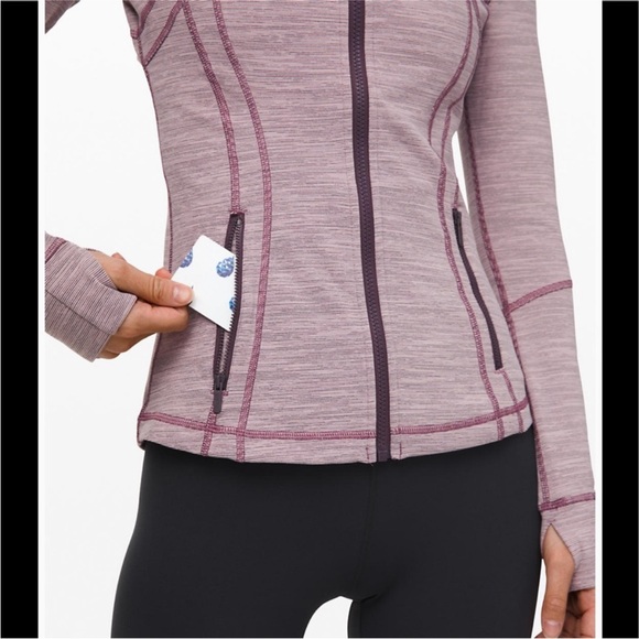 Lululemon Define Jacket Wee Are From Space Frosted Mulberry Black Currant Stripe - Picture 7 of 15